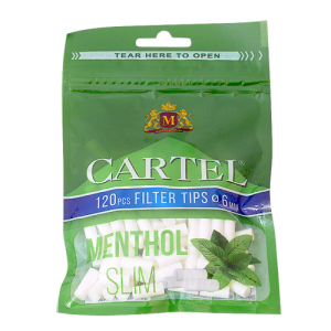 Filtre Cartel Mentol 6 - 15 mm x 120 pcs Slim