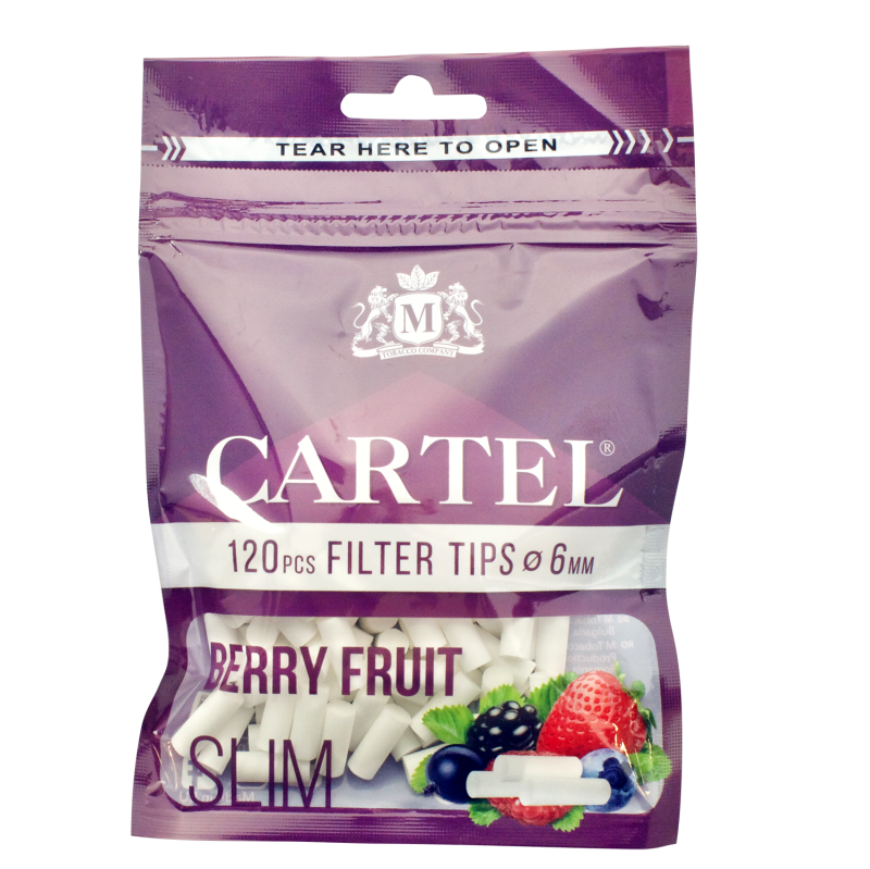 Filtre Cartel Berry Fruit 6 - 15 mm x 120 pcs Slim